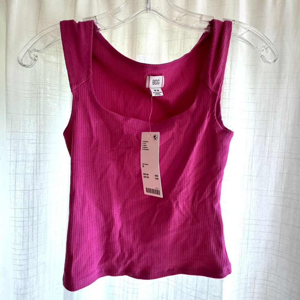 New With Tags Short Sleeve BDG Tank Top in Pink